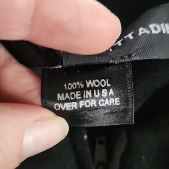 Adrienne Vittadini Ladies Black Wool Full Zip Jacket - Size Small - Picture 5 of 5